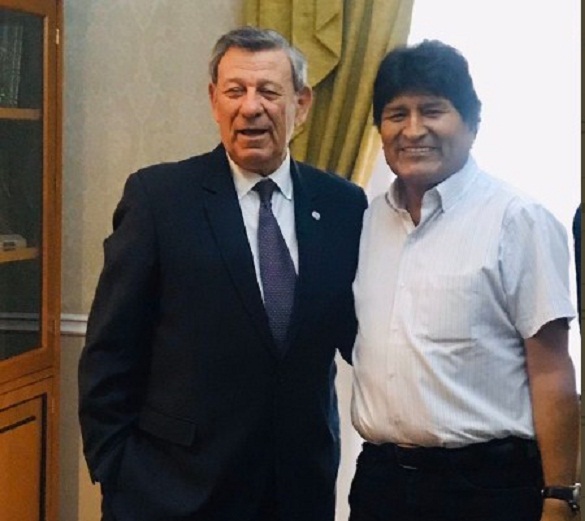 Canciller y Evo