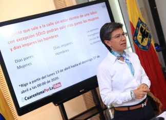 Mujeres sólo podrán circular en días pares y hombres en impares en Bogotá por COVID-19