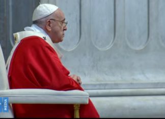 El papa Francisco celebra la misa del Domingo de Ramos sin feligreses (TV EN VIVO)