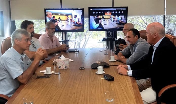 Delegación uruguaya de la Comisión Técnica Mixta de Salto Grande. Foto Presidencia uruguaya