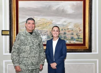 Candidata izquierdista a la presidencia de México Claudia Sheinbaum acepta ser protegida por el Ejército