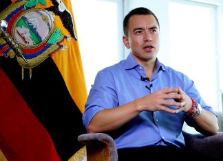 Presidente de Ecuador solicita colaboración a EE.UU para combatir el narcotráfico y el crimen organizado