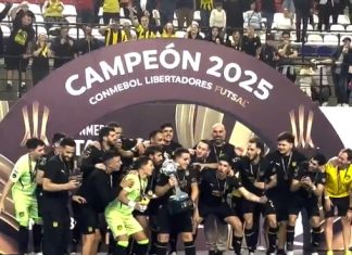¡El manya ya salió campeón! Peñarol de Uruguay derrotó a equipo de Brasil en la final de la Copa Libertadores de futsal de la Conmebol 2025 (Videos)