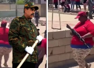 Caracas se prepara para la “guerra épica” con armas vintage y discursos XXL