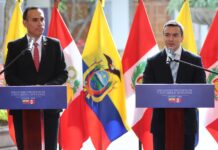 Noboa y Jerí impulsan ofensiva conjunta contra bandas criminales transnacionales tras Gabinete Binacional