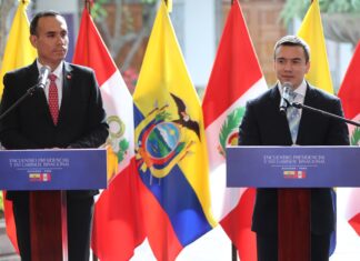 Noboa y Jerí impulsan ofensiva conjunta contra bandas criminales transnacionales tras Gabinete Binacional