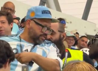 Mundial: expulsan del estadio a un argentino por provocar a hinchas uruguayos