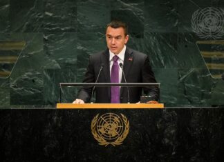 Noboa lleva a la ONU su ofensiva contra el crimen organizado y reclama una respuesta internacional coordinada