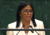 En la ONU: Delcy Rodríguez promete elecciones sin fecha mientras bloquea a la oposición
