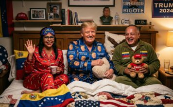 Donald, Delcy y Diosdado, extraños compañeros de cama