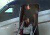 Primeras imágenes de la llegada de Flávio Bolsonaro y su familia a Estados Unidos en avión privado (Video)